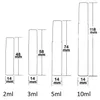 2ml 3ml 5ml 10ml 스프레이 병 향수 빈 유리 바이알 재사용 가능한 아로마 테라피 미안경 분무기 화장품 키트