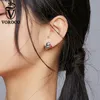 Outro Voroco Chegada S925 Cor de Prata Cute Penguin Stud Brincos Para As Mulheres Com Zircon Stone Fashion Jóias Coreanas 2021