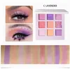 Handaiyan 9 Farben Lidschattenpulver Palette Glitzer Make -up Palette Matte schimmern glänzender Lidschatten Palette