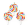 10st / mycket söta lollipop charms pendlar för handgjorda dekoration armband halsband örhängen nyckelkedja smycken diy charms lycklig charm