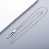 Hoge kwaliteit verzilverd ketting Nieuwe product ketting klassieke rechthoekige driedimensionale ketting sieraden supply groothandel