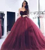 New Customize Gorgeous Ball Gown Evening Dress robe soiree dubai Sweetheart Beading Gray Tulle Long Prom Dresses