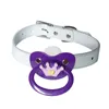 DDLG Gag sucette taille adulte sucette ceinture collier ABDL bébé Silicone sucettes Plus grand Gag factice