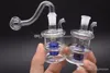 Hand Mini Glass Bong Mini Bottle Style Glass Water Pipe Bubbler Portable Water Pipe Dab Rig Mini Beaker Recycler Bong With Hose3438327