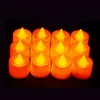 Dia das Bruxas Velas Luzes 8 cores pilhas festa de aniversário do LED velas sem chama cintilação Weeding Decoração Iluminação KKB1