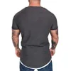 Camisetas Masculinas 2021 Verão Streetwear Roupas Masculinas M-3XL Casual Manga Curta Camiseta Masculina Slim Fit Camisas Sólidas Tops Tee Homme