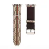 Fashion Luxury Designer Watch Bands für 38mm 40mm 42mm 44mm Serie 5 4 3 2 Smart Watch Straps Leder Bienenkatze Druckwache3497790