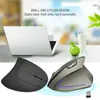 Mouse wireless Ergonomico ottico 2.4G 2400 DPI Mouse verticale curativo da polso leggero colorato per PC portatile