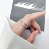 INZAREAL 925 sterling zilver zirkoon vierkant verstelbare ring voor vrouwen partij fijne sieraden minimalistische accessoires klassieke geschenk