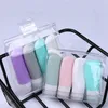 4PC / SET Portable Silicone Travel Bottle Flytande behållare Tom Refillable Packing Lotion Points Shampoo Cream Trip1