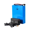 Batteria al litio ebike 72V 15Ah 1500W 20S 1000W bicicletta elettrica 18650 integrata 30Amp BMS con caricabatterie 84V 5A