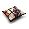 9 panel pillow cover Blank Sublimation Pillow case black grid woven Polyester heat transfer cushion cover throw sofa pillowcases 40*40cm