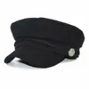 Dames femmes filles laine mélangée Baker Boy casquette à visière gavroche béret chapeau voyage béret chapeau2746