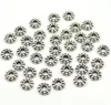 500pcs prata antiga Flor Spacer solta pérolas para jóias Finding pulseira artesanal colar Jóias DIY Acessórios seis milímetros