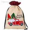 Kerstmisdecoratie Bos Oude Man Auto Gift Tas Kinderen Gift Candy Tas Kersttas Feestartikelen T500126