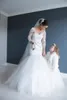 Sexy bakless zeemeermin trouwjurk voor vrouwen 2021 illusie lange mouw bruidsjurken kant applicaties tule bruid jurken vestidos de novia