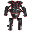 Armure de moto pour enfants, combinaison pour enfants, protection de la poitrine, du dos, de la colonne vertébrale, bras d'épaule, genouillères, gilet complet pour moto