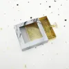 Kristallgriff, quadratische Wimpernbox, alse Wimpernverpackungsbox, gefälschte 3D-Nerzwimpernboxen, künstliche Cils-Streifen, Diamant-Magnetgehäuse, leer, 10 Stück