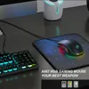 السلكية الألعاب الفئران 7 أزرار أربع سرعات 6400dpi بصري rgb الخلفية وتصميم بيئة العمل لعبة الكمبيوتر المحمول