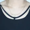 Isang ingénieux amoureux lettres d'amour pendentifs collier alliage flèche à travers le coeur chaîne courte collier bijoux cadeau