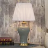 Kina Antik Vardagsrum Studie Retro Vintage Table Lampa Porslin Keramik Bordslampa Bröllopsdekoration Arbetsbordslampa Sprick