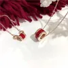 Hanger kettingen Koreaanse titanium staal rose goud kristal romeinse cijfers patroon ketting voor vrouwen meisjes partij mode-sieraden