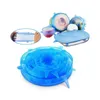 Silicone Stretch Lids Suction Pot Lids Fresh Keeping Wrap Seal Lid Pan Cover Kitchen Tools Accessories Dishwasher