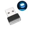 Neon USB Light LED Modelowanie Light Atmosfera Lampa Ambient Przenośne Samochodowe Światło Wnętrza 7 Kolory Akcesoria samochodowe