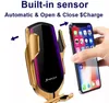 R1 Car Wireless Charger Automatic Clamping 10W Qi Fast Charging Holder för iPhone Samsung Huawei Air Vent Phone Holder med Retail Box MQ100