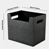 المحمولة سطح المكتب صناديق تخزين بسيط مكتب متعدد الوظائف القرطاسية تخزين مربع حالة PP البلاستيك باليد تخزين مربع منظم VT1687