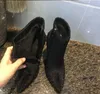 Botines de mujer de moda, una variedad de estilos de botas de mujer sexy con suela roja con cremallera lateral puntiaguda