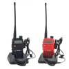 Freeshipping Walkie Talkie UV-5R Dubbelband Tvåvägs Radio VHF / UHF 136-174MHz 400-520 MHz FM bärbar sändtagare med hörsnäckor