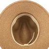 Szerokie brzegowe kapelusze femme vintage panama hat men słomy fedora sunhat kobiety lato plażowe słoneczne czapkę chapau cool jazz trilby sombrero6721566