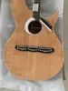 Custom Made Harp Guitar 6 6 8 String Natural Wood Acustic Electric Guitar Double Neck Guitar Gratis frakt