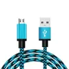 Micro USB-kabel kort Snabb Laddning Nylon USB Sync Data Cord Obile Telefon Android Adapter Laddare Kabel för Xiaomi Huawei Samsung S7 8