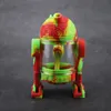 Szklane Bongi Wody Silikonowe Modern Robot Design 14mm Bowl Protect Case Faisahs Dymanie Rury Siliklab Packin