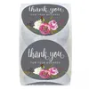 Thank You Stickers 2020 Fashion Flower Circular Sticker For Your Business Baking Cake Gift Decorate Paster Hot Sale Water Gel 1 99jr F2