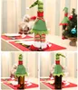 Botella de vino de elfo cubierta de decoraciones navide￱as bolsas de caja de botella para fiestas decoraci￳n del hogar