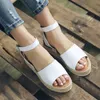 Dames sandalen hoge hakken zomer casual buckle dames peep 2020 vrouw wiggen dames platform teen vrouwelijke strandschoenen plus size1