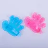 50 pcs/lot 14 CM Pet Chien Chat Mains Douche Bain Lavage Brosse En Plastique Chien Massage Gants Paume Main