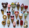 Магниты на холодильник мультфильм десерт клубника шоколадно-мороженое мороженое Copsicle Смола холодильник наклейки