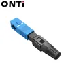 Freeshipping 200PCS SC UPC Single Mode Fiber Optic Fast Connector APC FTTH SC Quick Connector SC Adapter Field Assembly
