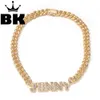 13mm Bagnette Zirkoon Miamicuban Link Ketting Las Letter Plated Luxe Koper Micro Verharde CZ CUBAN DOEKEN