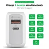 CHARGE AC RAPIDE QC3.0 PD CHARGER 18W 25W USB TYPE C MULLAGE MORDE CHARGER MURS POUR IPHONE SAMSUNG EU UK US PLIG DUAL PORTS FAST Charger