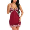 Chemise en dentelle pour femmes, vêtements de nuit, nuisette, Teddy, robe 257C