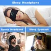 Casque de sommeil Bandeau Bluetooth Mp3 Chapeaux Upgrage Doux Sommeil Musique sans fil Casques de sommeil Parfait pour l'entraînement en cours d'exécution