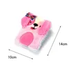 Cartoon Dog Plushs Notebooks Sequins Rainbow Color Bow Notepads Floppy Ears Lovely Small Portable Child Notebook 7 8SM G2