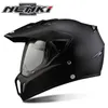 NENKI Black Motorcycle Helmet Motorcycle Full Face Helmet Motocross Men's Adventure Downhill DH Racing Casco Moto ECE1