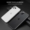 3D углеродного волокна обратной пленки AntifingerPrint Защитная пленка для iPhone 11 XR XS Max Back Ecren Protector для iPhone12 Pro Max 6 7 3029281