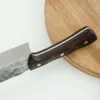 7,5 дюйма поковка шеф кухонный нож из нержавеющей стали 5cr15 нож Кливер Китайский Butcher Ножевые Nakiri ручной отрезанный нож шеф